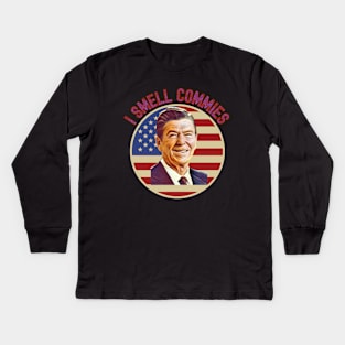 I Smell Commies Kids Long Sleeve T-Shirt